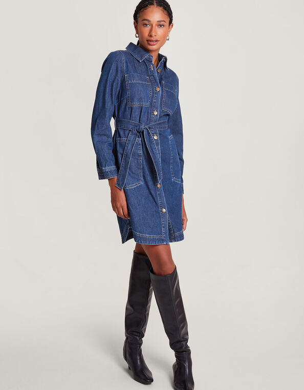 Shirley Denim Shirt Dress , Blue (DENIM BLUE), large