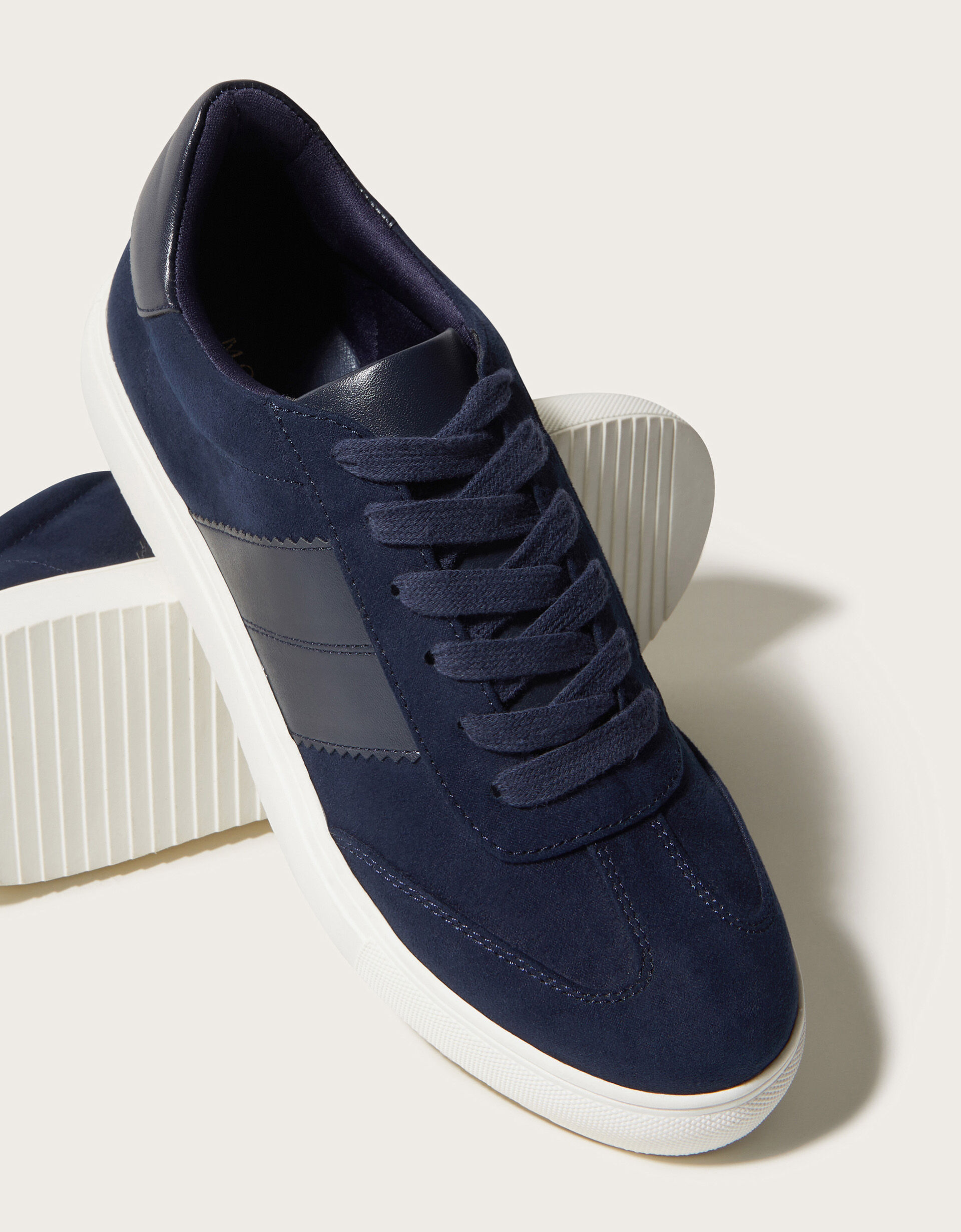 Navy suede trainers ladies online