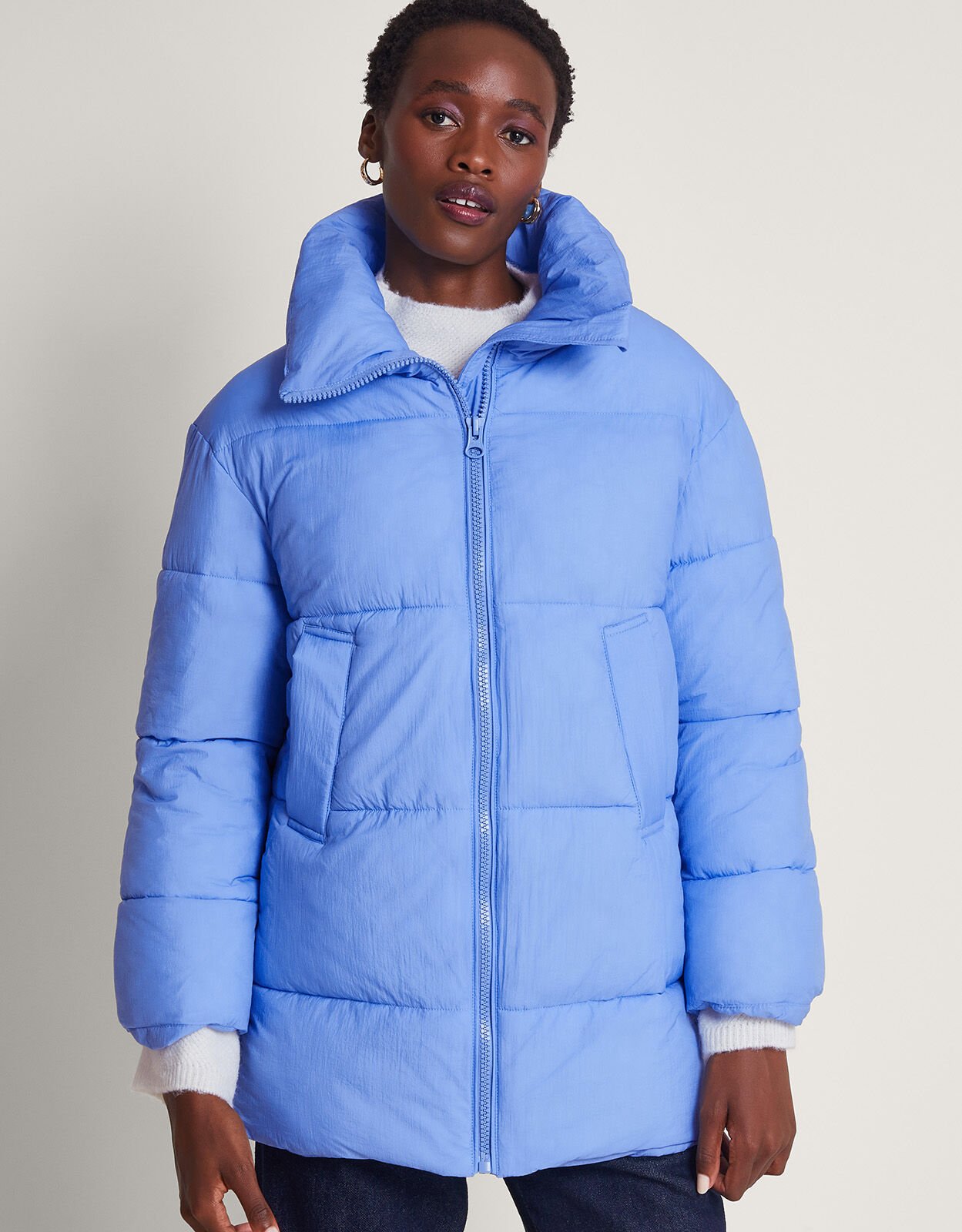 Long blue 2025 padded coat
