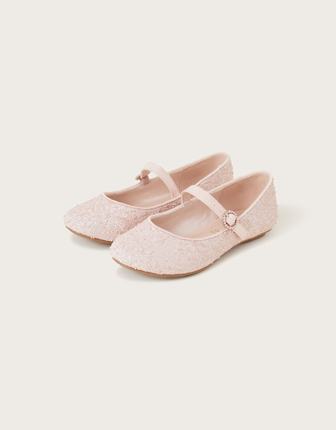 Dreamy Pearl Ballerina Flats Pink