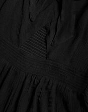 Tie Front Playsuit, Black (BLACK), large