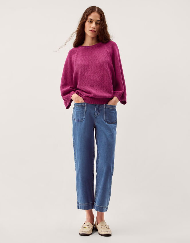 Codie &frac34; Sleeve Jumper, Pink (PINK), large