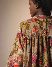 One Hundred Stars Antique Chintz Print Duster, , large