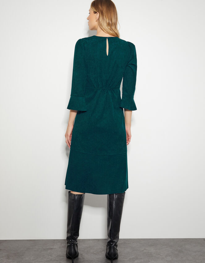 Sally Stretch Corduroy Dress, Teal (TEAL), large