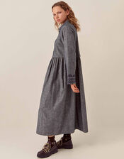 East Shreya Chambray Cotton Shirt Dress, Blue (BLUE), large