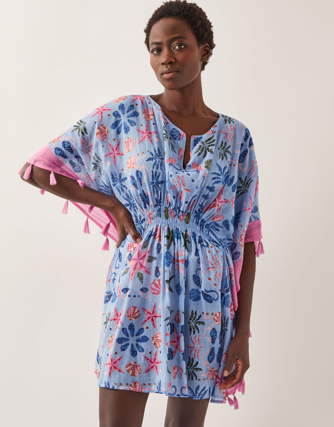 Coco Shell Print Mini Kaftan, , large