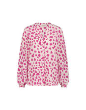 Fabienne Chapot Print Blouse, Pink (PINK), large