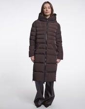 Rino & Pelle Keila Long Padded Coat , Brown (BROWN), large