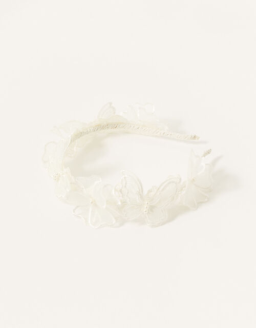 Esma Lacey Butterfly Headband, , large