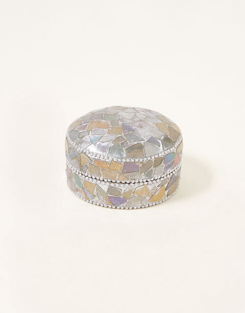 Mosaic Metallic Trinket Box, , large