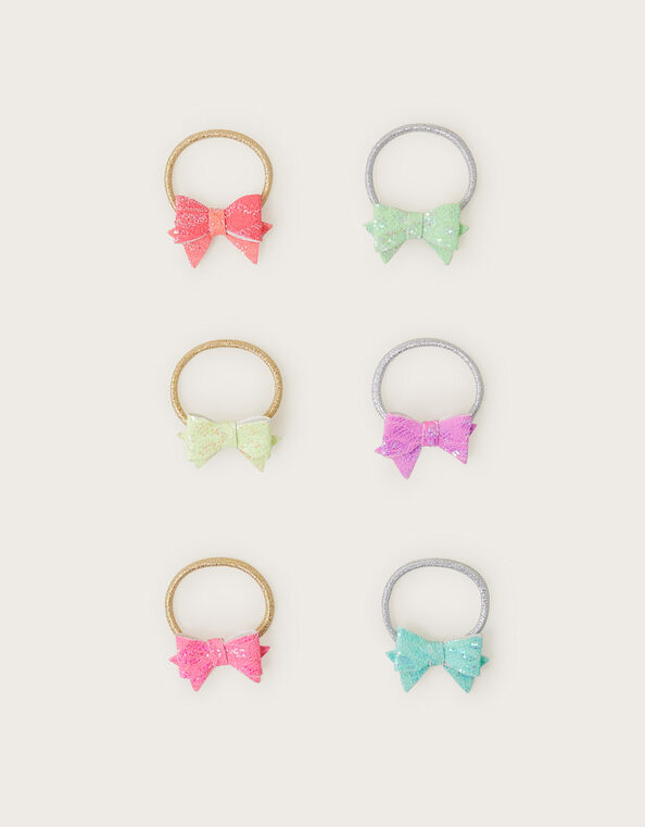 6-Pack Bright Bow Hairbands, , large