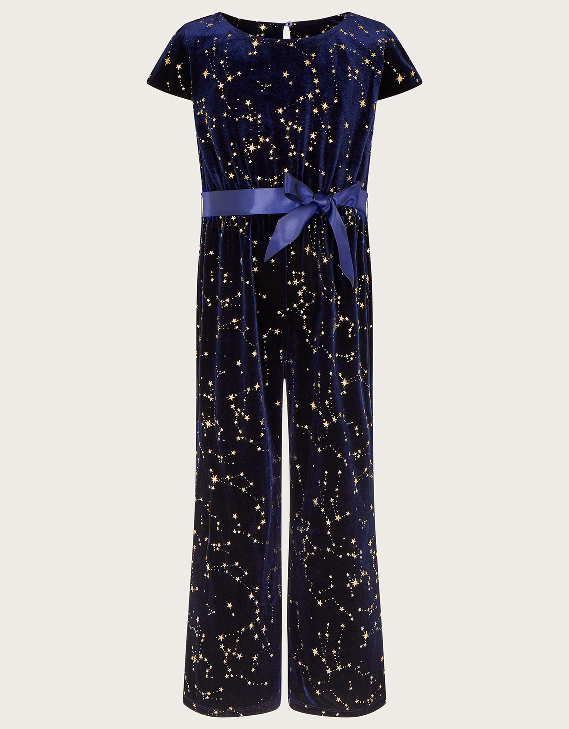 MIKI JUMPSUIT / PATTERNED VELVET main image 1