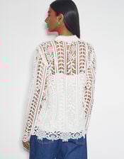 Lottie Lace Shirt, Ivory (IVORY), large