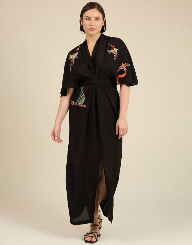 Tallulah and Hope Regular-Length Tie Dress , Black (BLACK), large