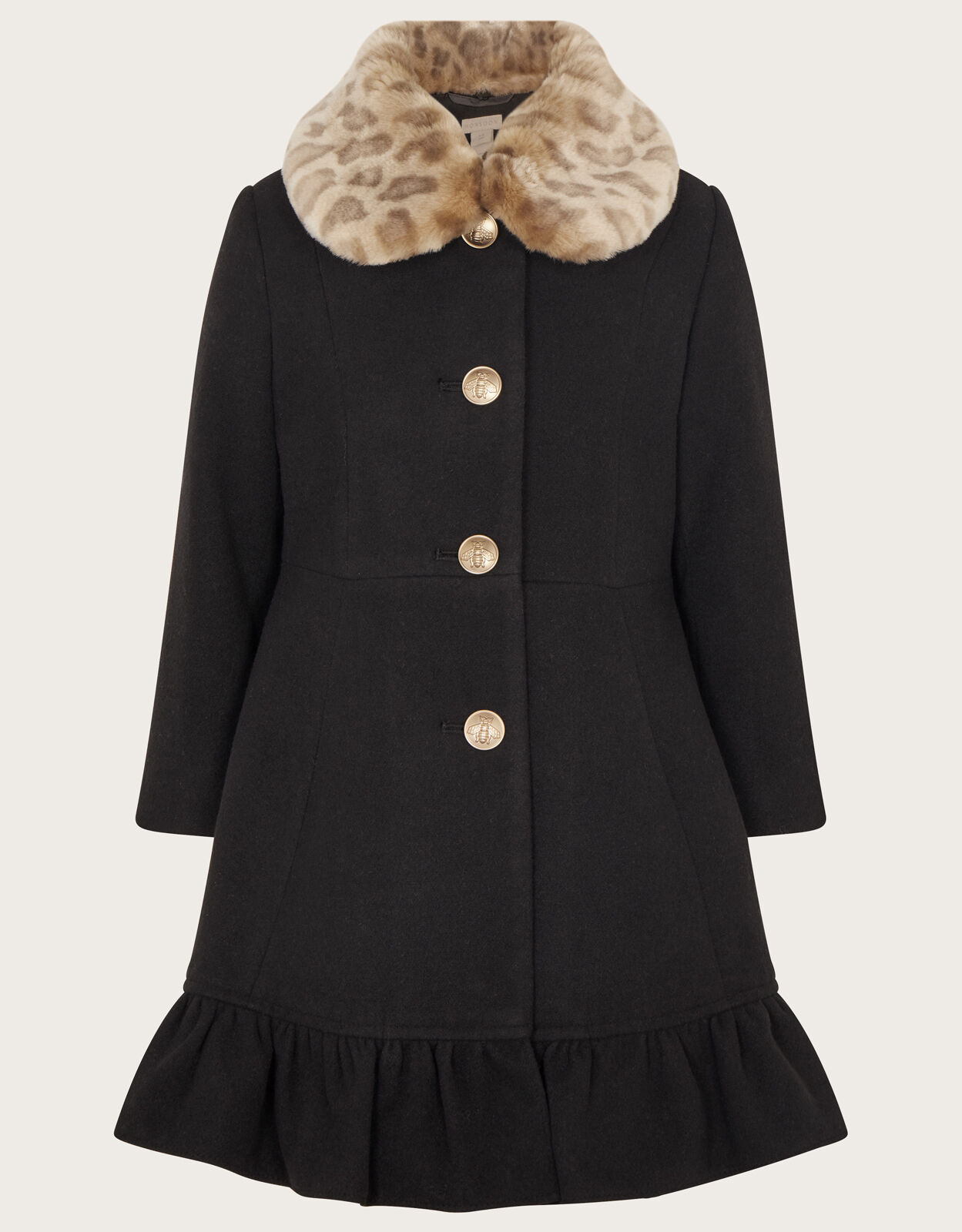 Monsoon tallulah ruffle coat clearance