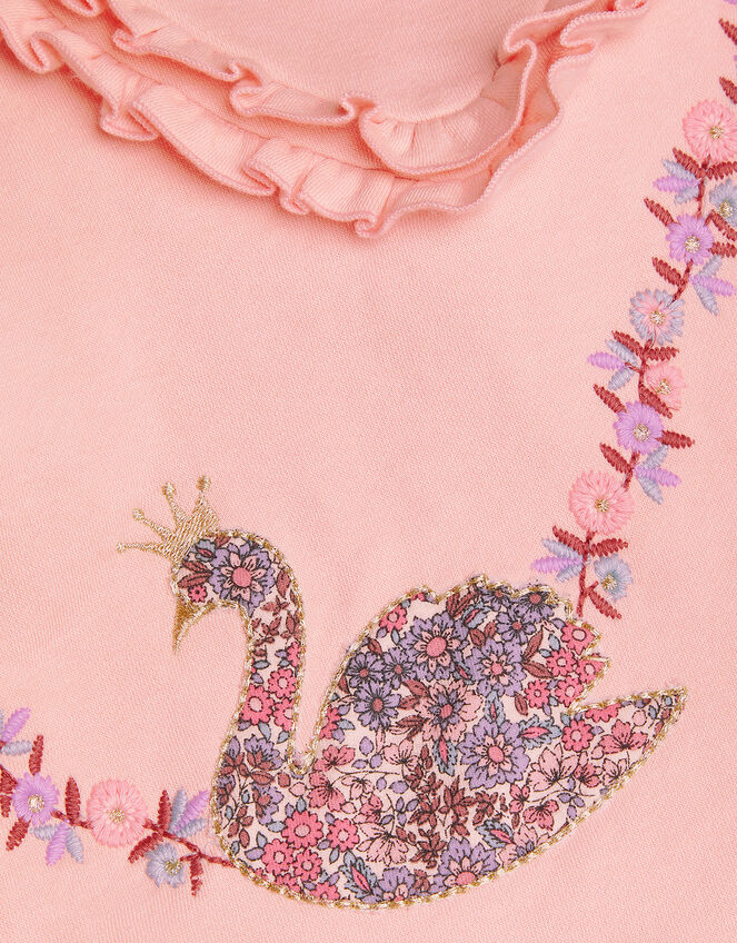 Baby Embroidered Swan 2-in-1 Dress, Pink (PINK), large