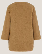 Borg Duffle Coat, Camel (CAMEL), large