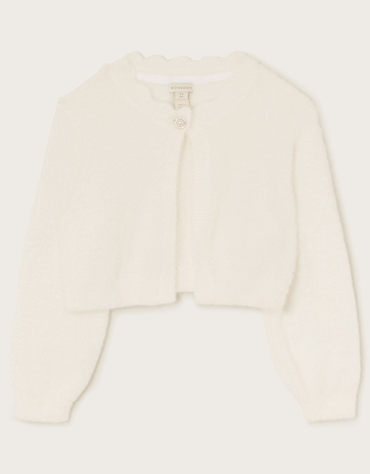 Darcy Fluffy Cardigan Ivory
