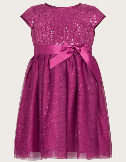 Baby Paige Dress, Purple (RASPBERRY), large