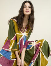 East Lailah Hand-Painted Dress, Multi (MULTI), large