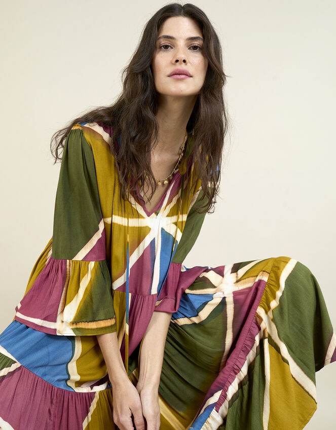 East Lailah Hand-Painted Dress, Multi (MULTI), large
