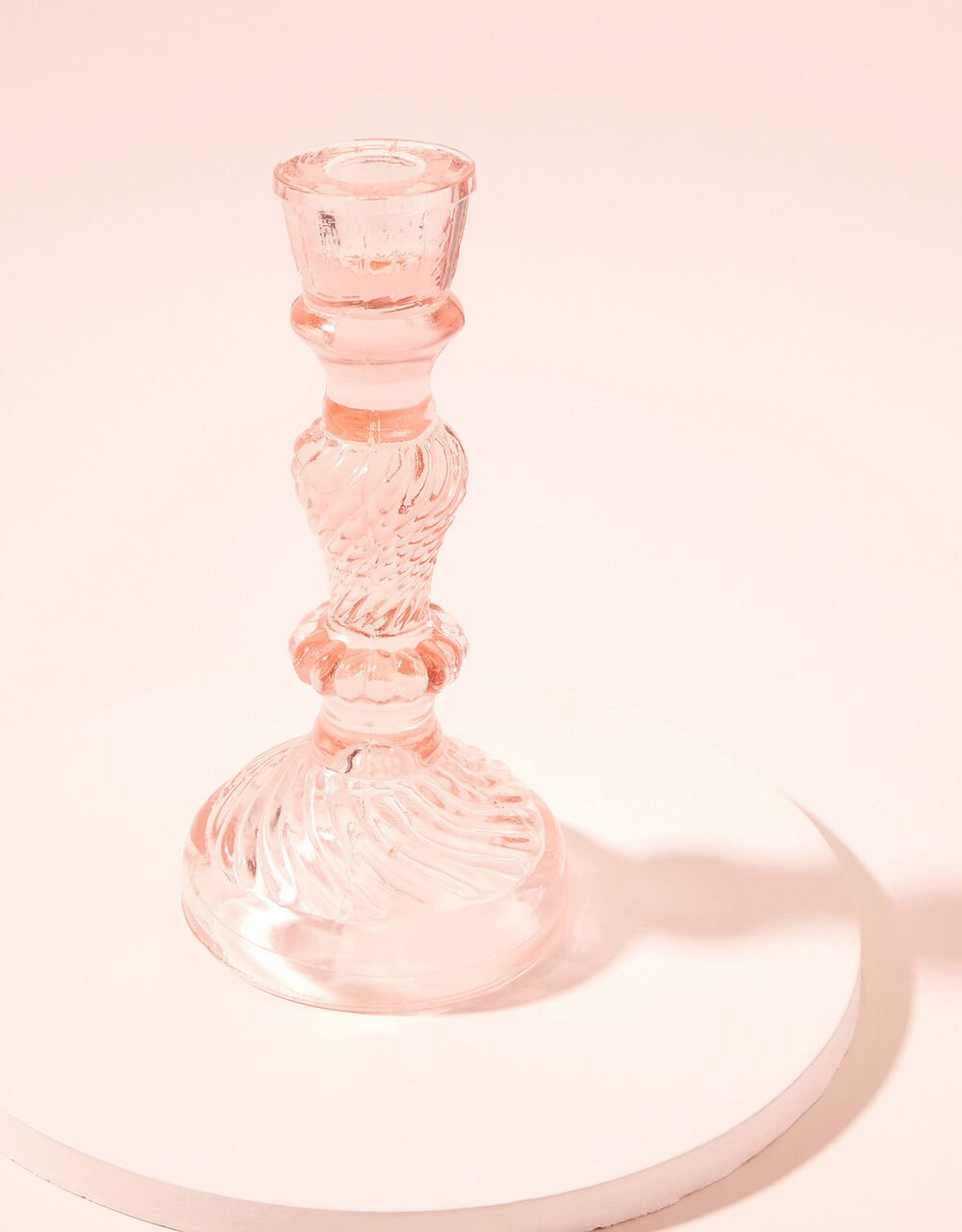 Women Home & Gifting | Glass Candle Stick Holder Pink - SK78754