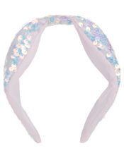 Mermaid Sequin Knot Headband, , large