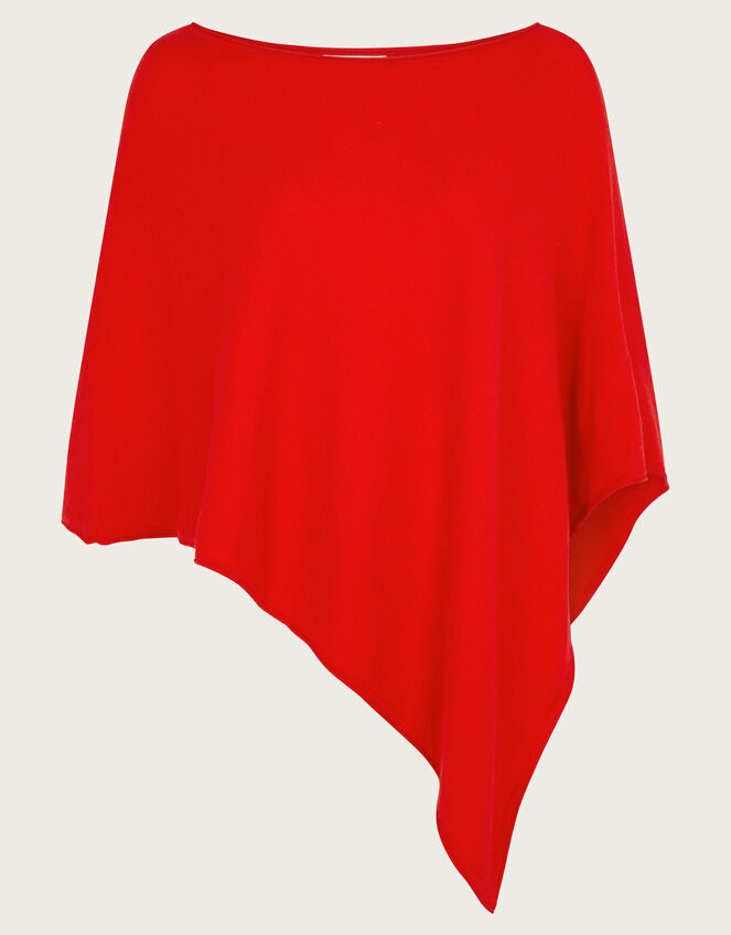 Carly Poncho, Red (RED), large