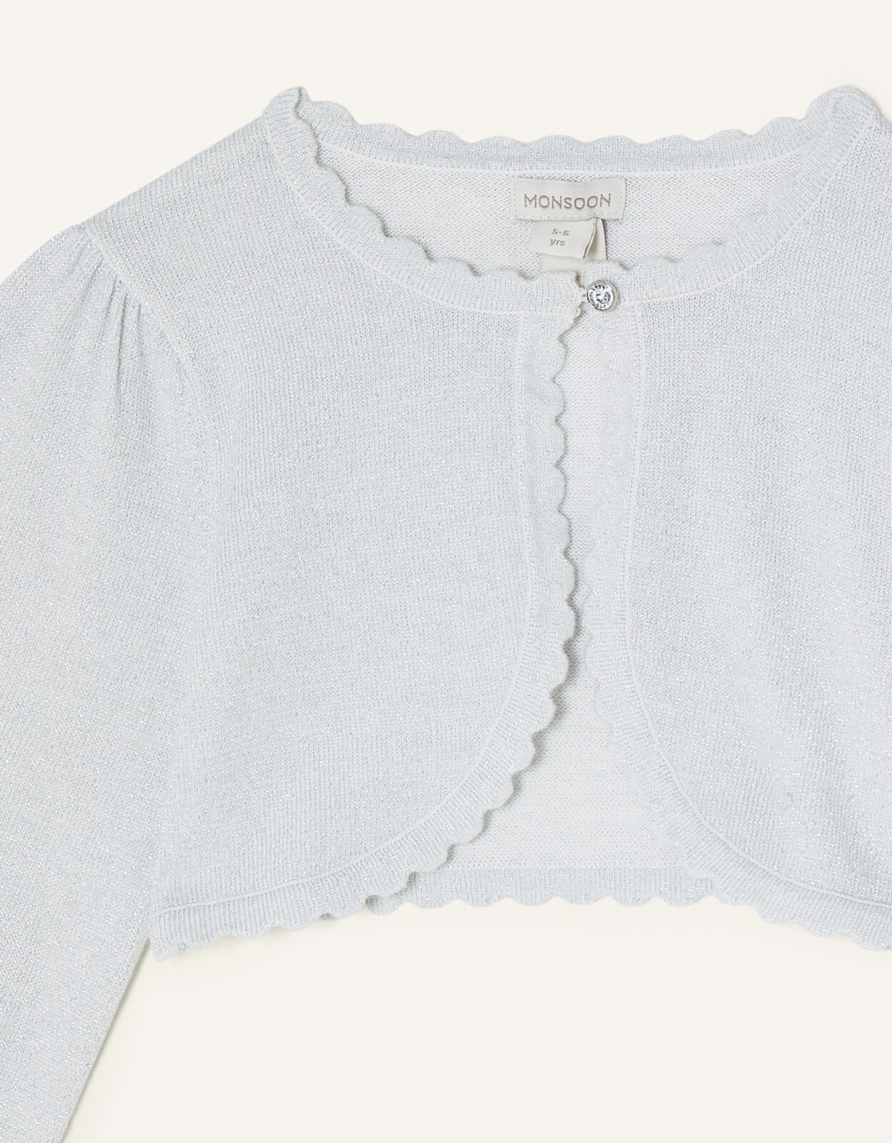 Childrens silver cardigans for weddings clearance