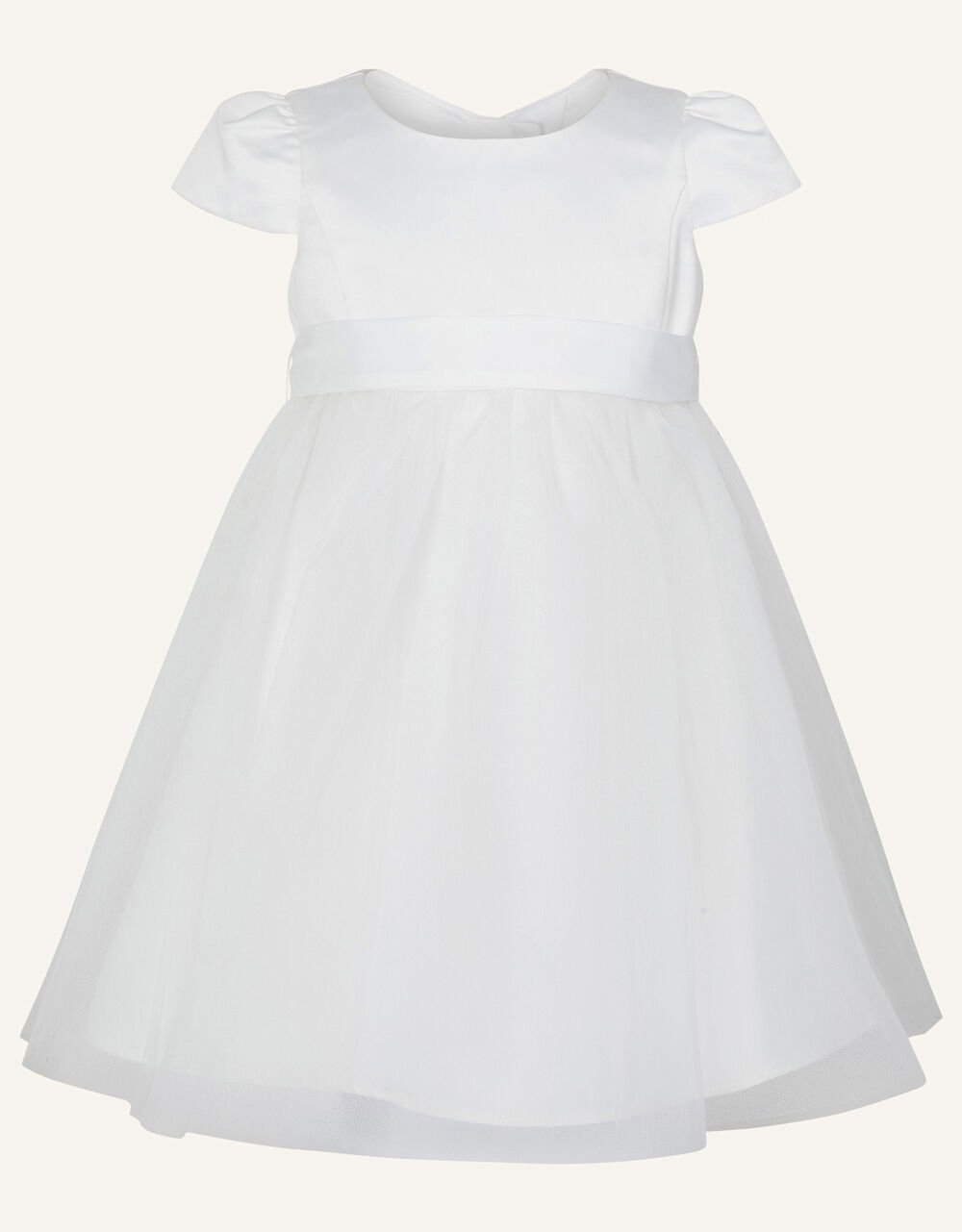 Children Baby Girls 0-3yrs | Baby Tulle Skirt Bridesmaid Dress Ivory - DD46657