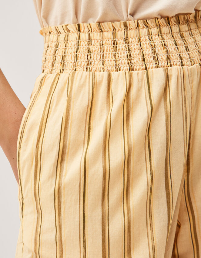 Eve Stripe Balloon Trousers Ivory