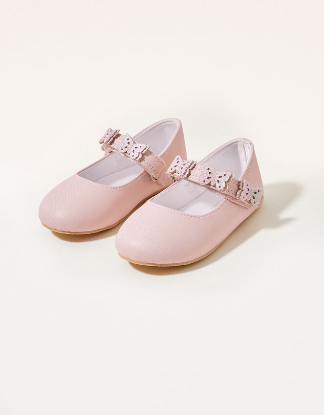 Shimmer Butterfly Walker Shoes, Pink (PINK), large