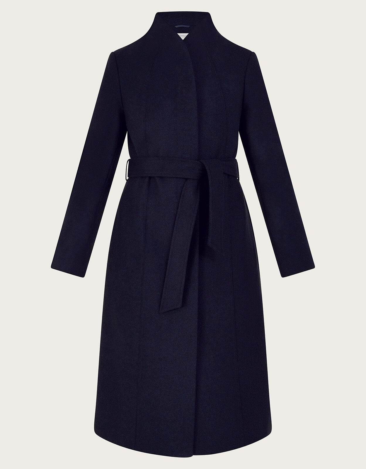 Belted dress coat store