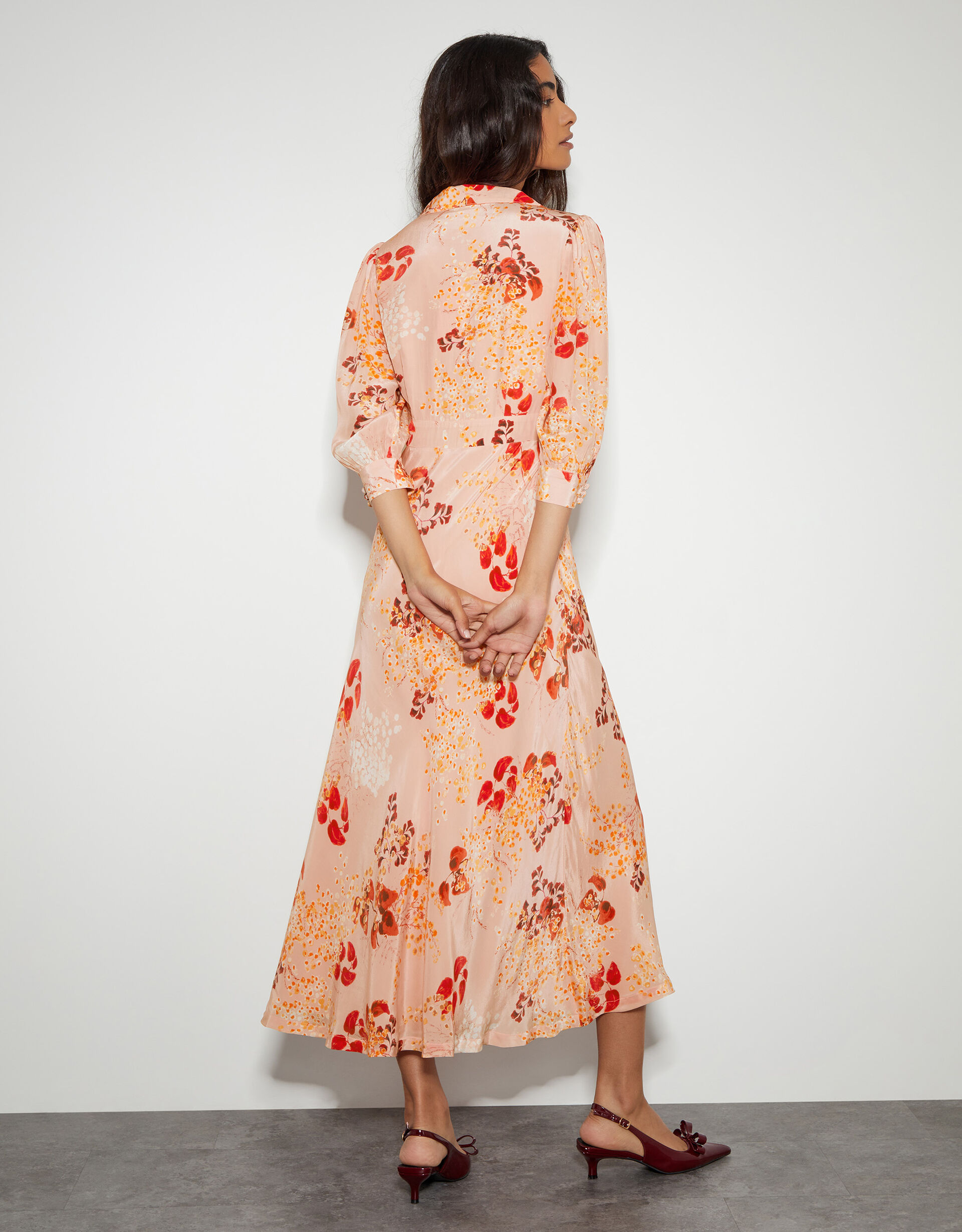 Elise dress in pink and blue