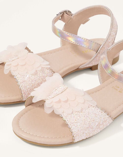 Glitter Butterfly Sandals, Pink (PINK), large