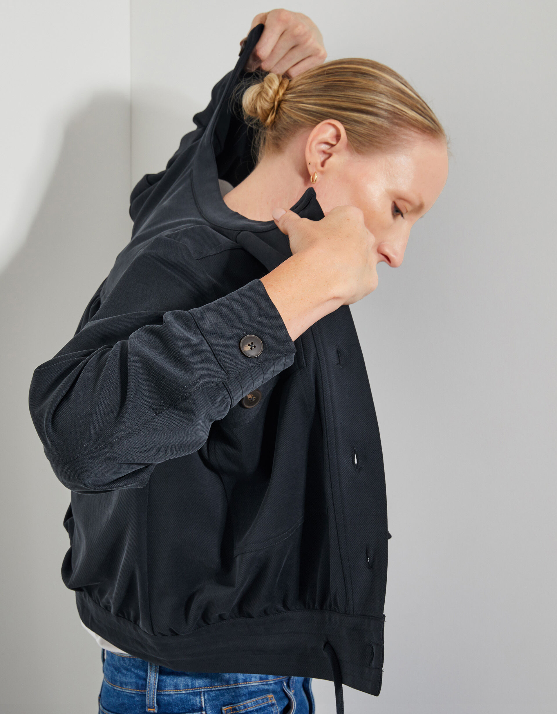 Down utility bomber jacket deals