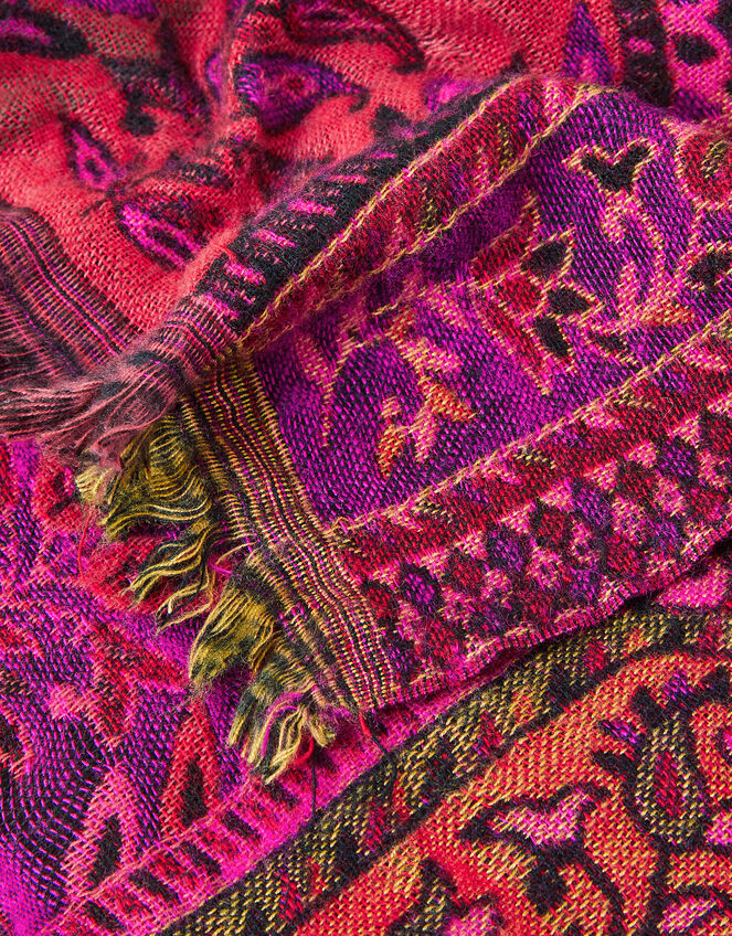 Mae Paisley Blanket Scarf, , large