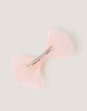 Large Organza Bow Hair Clip, Pink (PINK), large