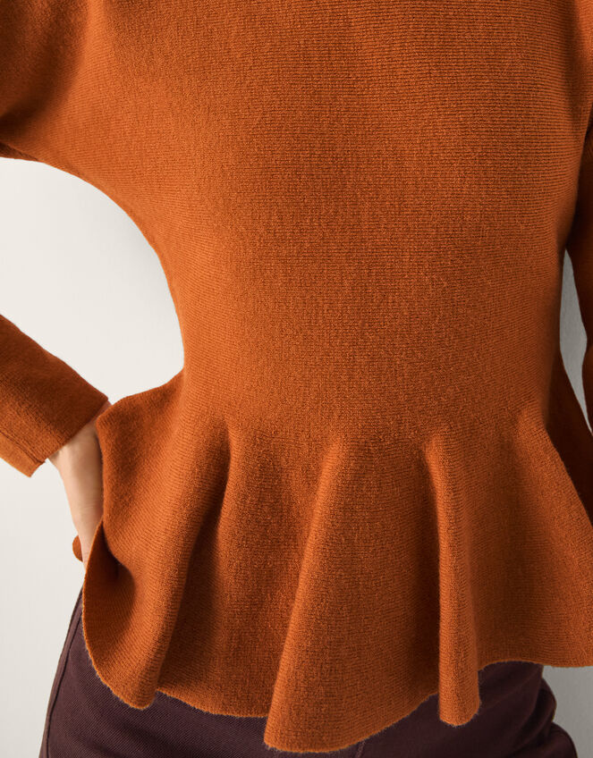 Peony Peplum Jumper Yellow