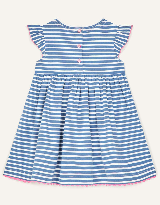Baby Unicorn Stripe Dress Blue | Baby Girl Dresses | Monsoon UK.