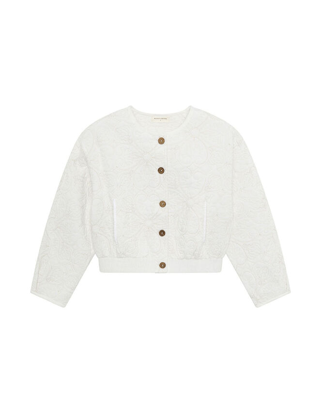 Maison Hotel Boticcelli Quilted Jacket, Ivory (IVORY), large