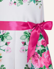 Baby Willa Floral Print Dress, Ivory (IVORY), large