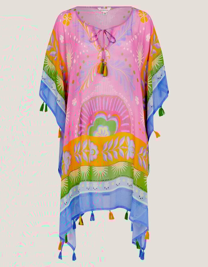 Monika Floral Print Mini Kaftan, , large