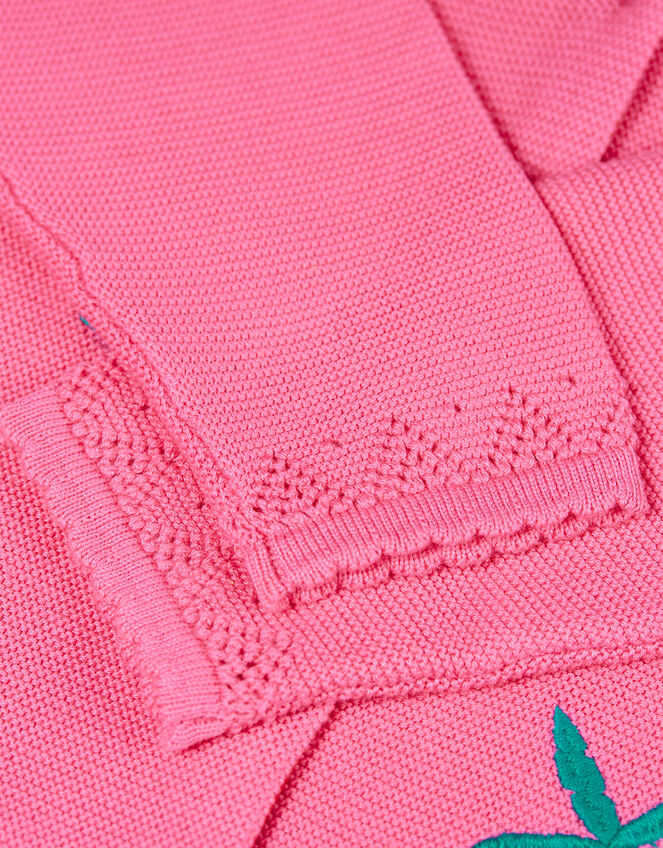 Frugi Embroidered Cardigan, Pink (PINK), large