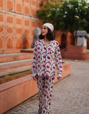 Luna and Noon Rajasthan Print Pyjama Set, Pink (PINK), large
