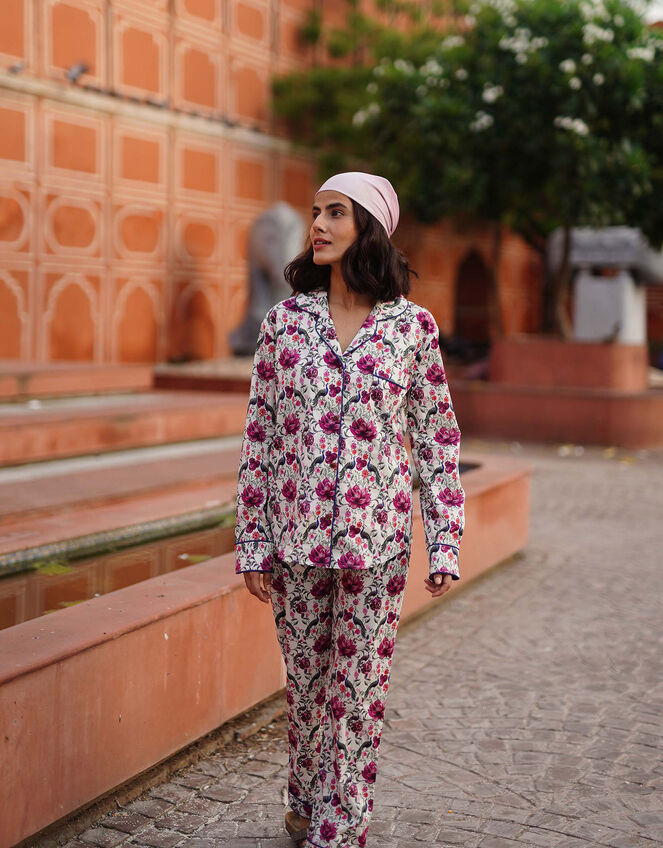 Luna and Noon Rajasthan Print Pyjama Set, Pink (PINK), large