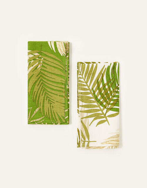 Palm Print Reusable Napkin Set, , large