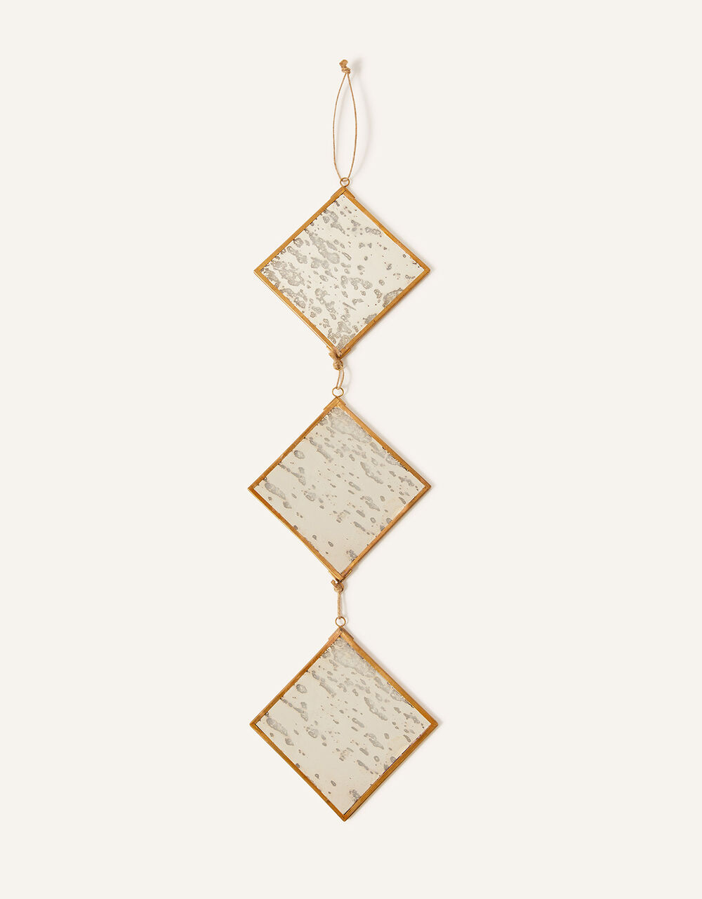 Women Home & Gifting | Mirror Glass Diamond Hanging Decoration - DH93108