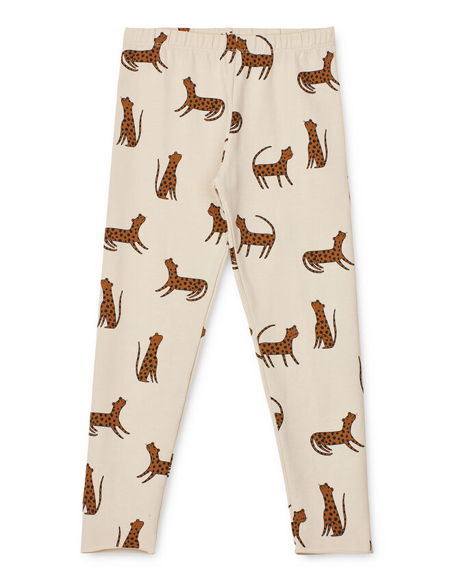 Liewood Marie Leopard Print Leggings, Cream (CREAM), large