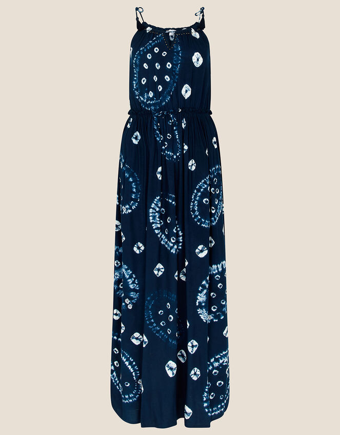 ARTISAN STUDIO Tie Dye Print Cami Dress, Blue (BLUE), large